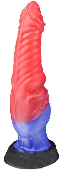 Красно-синий фаллоимитатор Гиппогриф large - 27 см. - фото, цены