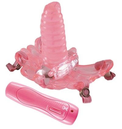 Розовая клиторальная бабочка G-spot Orgazm - фото, цены