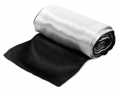 Черно-белая атласная лента для связывания - 1,4 м. - фото, цены