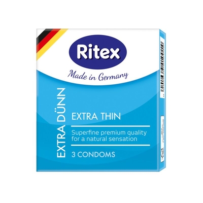 Ультратонкие презервативы Ritex Extra Dunn - 3 шт. - фото, цены