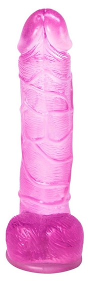 Розовый фаллоимитатор Satellite - 21 см. - фото, цены