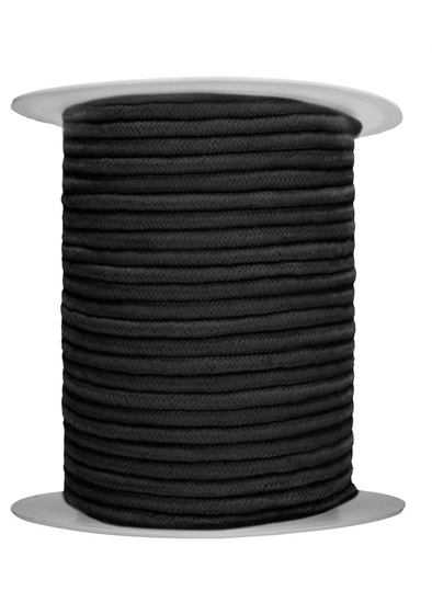 Черная веревка для связывания Bondage Rope - 100 м. - фото, цены