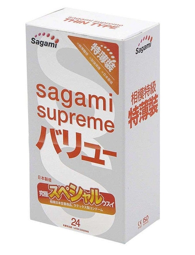 Ультратонкие презервативы Sagami Xtreme Superthin - 24 шт. - фото, цены