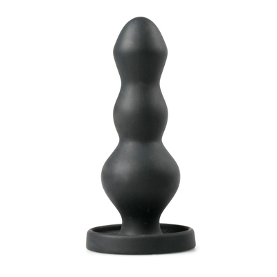 Черная анальная ёлочка Beaded Cone - 10,5 см. - фото, цены