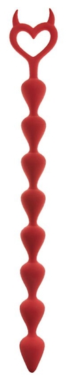 Бордовая анальная цепочка Bestla - 36,5 см. - фото, цены
