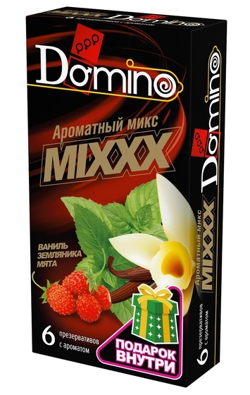 Ароматизированные презервативы Domino Ароматный микс - 6 шт. - фото, цены