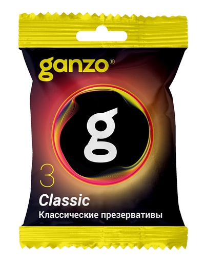 Классические презервативы Ganzo Classic в мягкой упаковке - 3 шт. - фото, цены