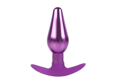 Фиолетовая анальная каплевидная втулка - 10,9 см. - фото, цены