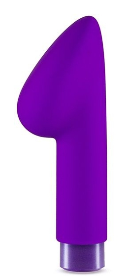 Фиолетовый вибромассажер B4 - 13,97 см. - фото, цены