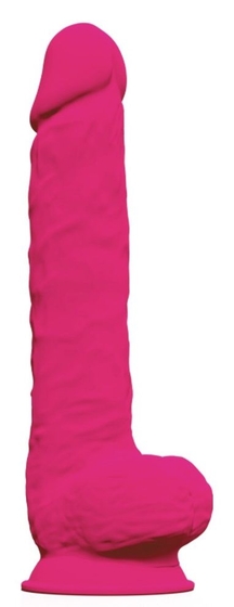 Ярко-розовый фаллоимитатор-гигант Model 1 - 38 см. - фото, цены
