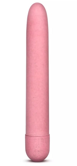 Розовый биоразлагаемый вибратор Eco - 17,8 см. - фото, цены