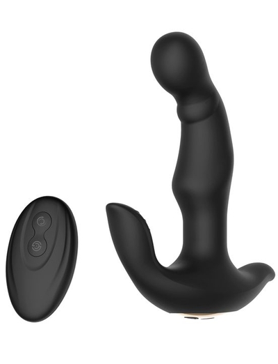 Черный вибратор Charles Ii - 16,5 см. - фото, цены