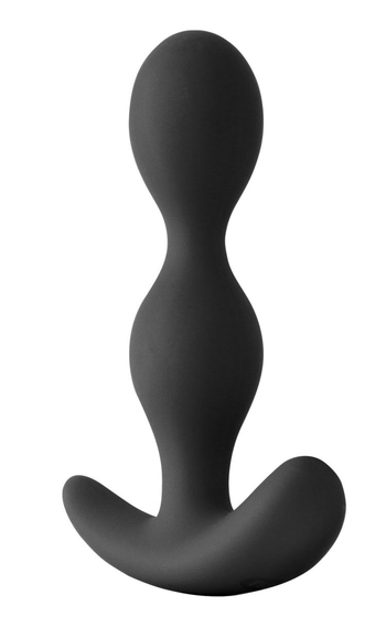 Черная силиконовая анальная пробка-елочка Pillager Ii - 12,4 см. - фото, цены