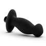 Черный анальный вибромассажёр Silicone Vibrating Prostate Massager 02 - 10,8 см.