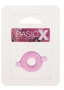 Розовое эрекционное кольцо с ушками для удобства надевания Basicx Tpr Cockring Pink