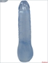 Прозрачный гелевый фаллоимитатор с утолщением - 20,6 см.