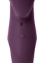 Фиолетовый вибромассажер Smon №1 с бугорками - 21,5 см.