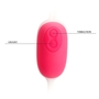 Розовые вагинальные шарики с вибрацией из силикона