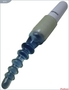 Синий гелевый вибратор для анальной стимуляции - 20,5 см.