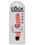 Телесный вибратор-реалистик 6 Vibrating Stiffy - 17,8 см.