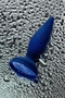 Синяя анальная вибровтулка OPlay Unico с пультом ду - 13,5 см.