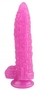 Розовый фантазийный фаллоимитатор Дикая кукуруза - 21 см.