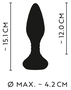 Черная анальная вибровтулка Remote Controlled Butt Plug - 15,1 см.