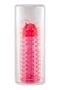 Красная закрытая насадка с шипами разной длины - 12,5 см.