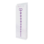 Фиолетовая анальная цепочка с 10 звеньями Anal Juggling Ball Silicone - 33,6 см.