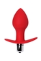 Красная анальная вибровтулка Glam - 9,7 см.
