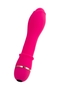 Ярко-розовый вибратор Toyfa March - 16,6 см.