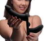 Черный вибрострапон Double Take 10x Double Penetration Vibrating Strap-on Harness