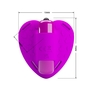 Лиловое сердечко с вибрацией и регулируемыми ремешками Heartbeat