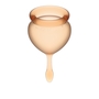 Набор оранжевых менструальных чаш Feel good Menstrual Cup