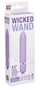 Фиолетовый ребристый мини-вибратор Neon Wicked Wand Purple - 11,4 см.