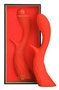 Красный хай-тек вибратор Prism Vii - 20,1 см.