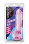 Розовый фаллоимитатор 8 Inch Crystalline Dildo - 19,5 см.