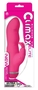 Розовый вибромассажёр Climax Elite со стимулятором клитора - 19,8 см.