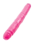 Двухголовый розовый фаллоимитатор Double Dillio - 30,5 см.