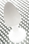 Белая акриловая анальная втулка - 9,5 см.