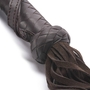 Коричневая кожаная плеть Brown Leather Flogger - 66 см.