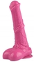 Розовый фаллоимитатор-реалистик с мошонкой - 25 см.