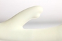 Белый перезаряжаемый вибратор Due с клиторальным отростком - 22 см.
