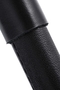 Черная плеть с гладкой рукоятью - 50 см.