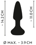Черная анальная вибровтулка Remote Controlled Butt Plug - 14,2 см.