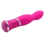 Розовый вибратор Ecstasy Rippled Vibe - 19,5 см.