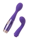 Фиолетовый вибратор Le Stelle Perks Series Ex-1 с 2 сменными насадками