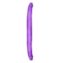 Фиолетовый двусторонний фаллоимитатор B Yours 16 Double Dildo - 40,6 см.