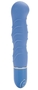 Голубой гнущийся вибратор Silicone Pleasure Bendie Ripple G s - 17,3 см.