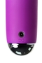 Фиолетовый вибратор с ресничками Anita - 18 см.